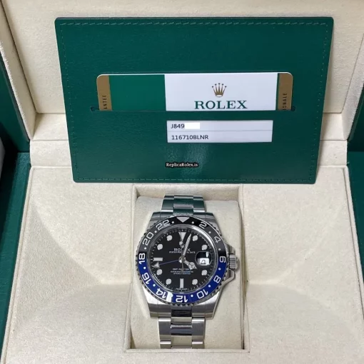Swiss Replica Rolex Gmt-master II 116710blnr Caliber 3186 Automatic Movement 40mm Steel Case Mens/unisex Watch - Image 3