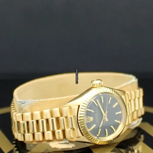 Popular Replica Rolex Oyster Perpetual 6618 Caliber 2030 Automatic Movement 26mm Yellow Gold Case Womens Watch - Image 2