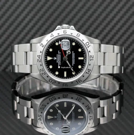 Fabulous Clone Rolex Explorer II 16570 Caliber 3185 Automatic Movement 40x47,2mm Steel Case Mens/unisex Watch - Image 3