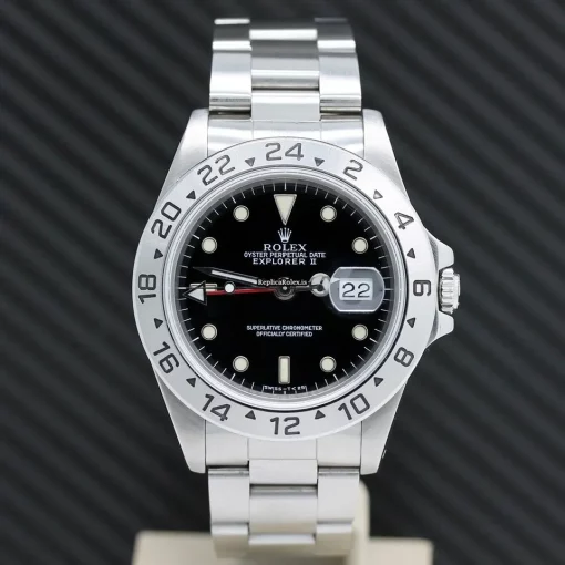 Fabulous Clone Rolex Explorer II 16570 Caliber 3185 Automatic Movement 40x47,2mm Steel Case Mens/unisex Watch - Image 4