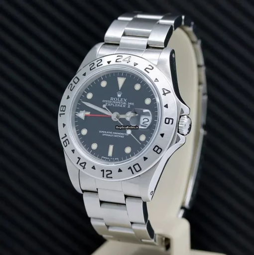 Fabulous Clone Rolex Explorer II 16570 Caliber 3185 Automatic Movement 40x47,2mm Steel Case Mens/unisex Watch - Image 8