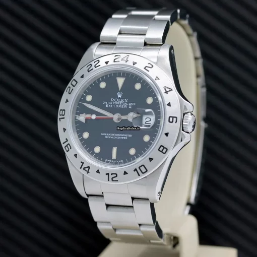 Fabulous Clone Rolex Explorer II 16570 Caliber 3185 Automatic Movement 40x47,2mm Steel Case Mens/unisex Watch - Image 9