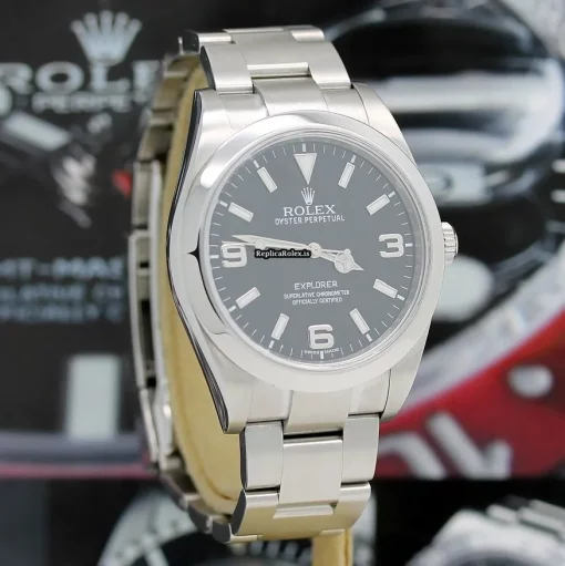 Good Imitation Rolex Explorer 214270 Caliber 3132 Automatic Movement 39x47,4mm Steel Case Mens/unisex Watch - Image 8