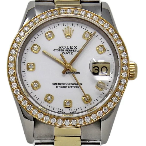 Perfect Replica Rolex Oyster Perpetual Date 15053 Automatic Movement 34mm Steel Case Mens/unisex Watch