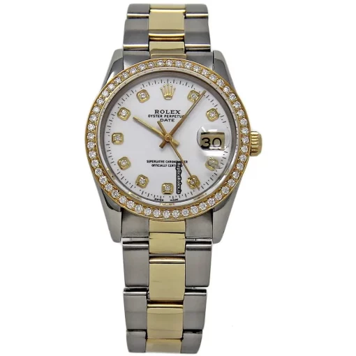 Perfect Replica Rolex Oyster Perpetual Date 15053 Automatic Movement 34mm Steel Case Mens/unisex Watch - Image 3