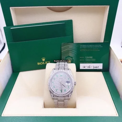 Amazing Replica Rolex Datejust 126300 Caliber 3235 Automatic Movement 41x48mm Steel Case Mens/unisex Watch - Image 3