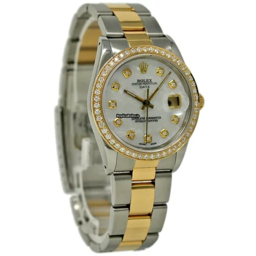 Affordable Replica Rolex Oyster Perpetual Date 15233 Automatic Movement 34mm Steel Case Womens Watch - Image 5