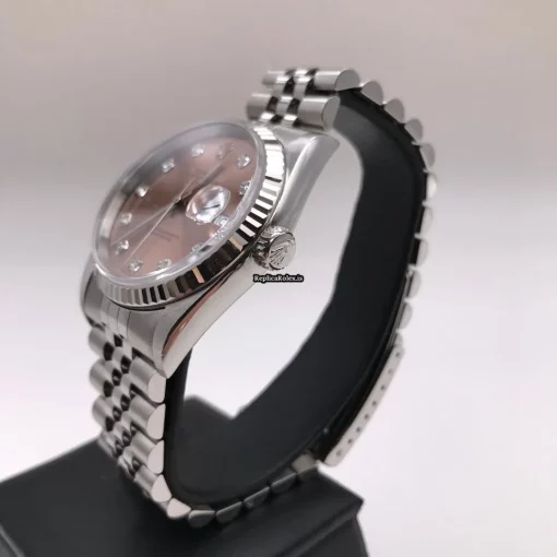 Terrific Fake Rolex Datejust 16234g Caliber 3135 Automatic Movement 36mm Steel Case Mens/unisex Watch - Image 2