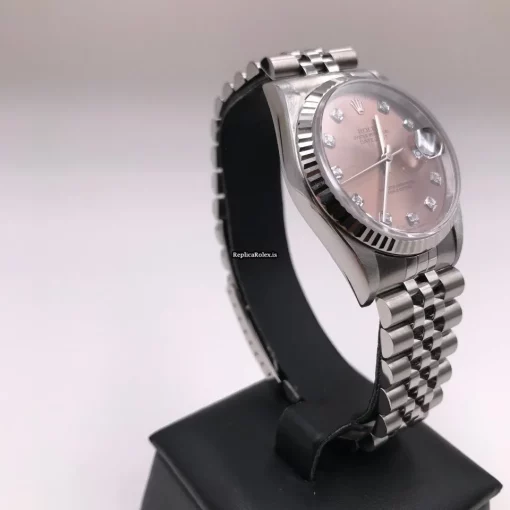 Terrific Fake Rolex Datejust 16234g Caliber 3135 Automatic Movement 36mm Steel Case Mens/unisex Watch - Image 3