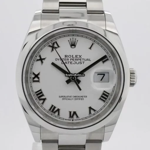 Aaa Copies Rolex Datejust 126200 Automatic Movement 36mm Steel Case Mens/unisex Watch - Image 4