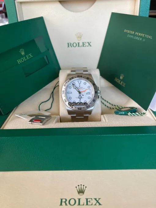 Mind-boggling Replica Rolex Explorer II 216570 Caliber 3187 Automatic Movement 42mm Steel Case Mens/unisex Watch - Image 6