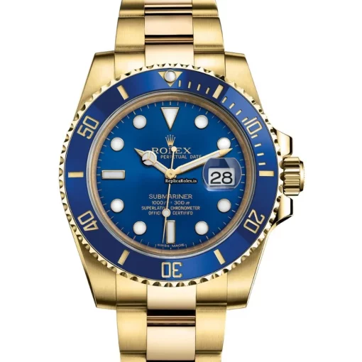 Neat Replica Rolex Submariner Date 116618lb Automatic Movement 40mm Yellow Gold Case Mens/unisex Watch