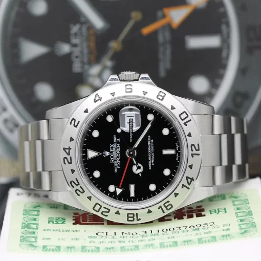 Wholesale Replica Rolex Explorer II 16570 Caliber 3185 Automatic Movement 40x47mm Steel Case Mens/unisex Watch - Image 2
