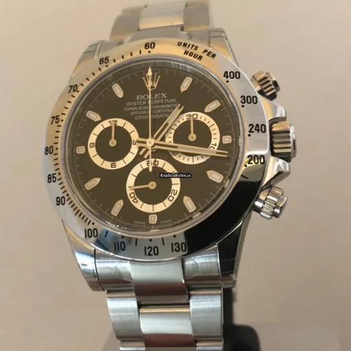 Pleasing Replica Rolex Daytona 116520 Caliber 4130 Automatic Movement 40mm Steel Case Mens/unisex Watch - Image 3