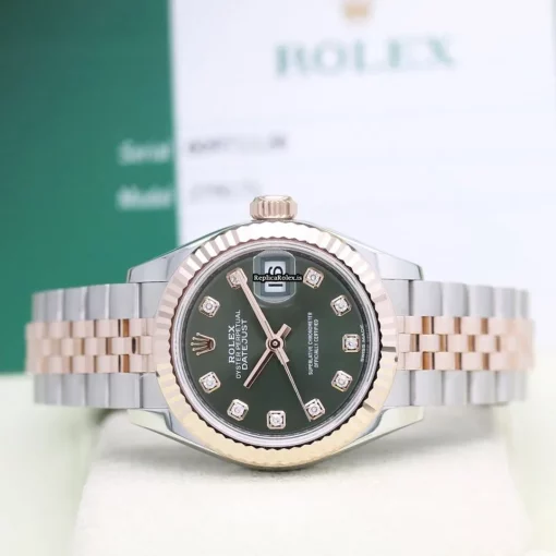 Wonderful Fakes Rolex Lady-datejust 279171 Caliber 2236 Automatic Movement 28mm Gold/steel Case Womens Watch - Image 2