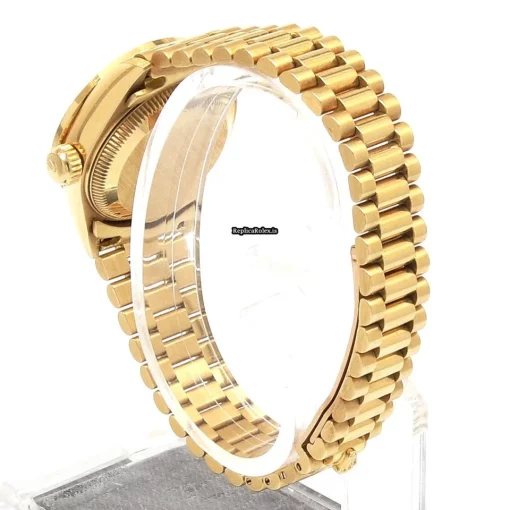 Inexpensive Replica Rolex Lady-datejust 69088 Automatic Movement 28mm Yellow Gold Case Womens Watch - Image 5