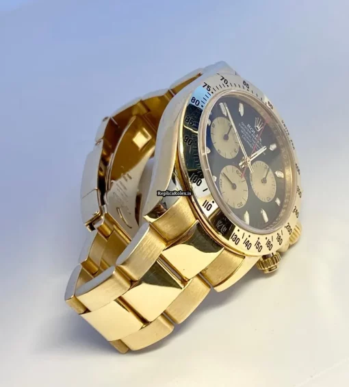 Epic Replicas Rolex Daytona 116528 Caliber 4130 Automatic Movement 40mm Yellow Gold Case Mens/unisex Watch - Image 2