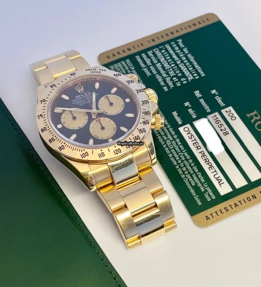 Epic Replicas Rolex Daytona 116528 Caliber 4130 Automatic Movement 40mm Yellow Gold Case Mens/unisex Watch - Image 3