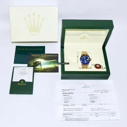 Recommend Replica Rolex Submariner Date 16618 Caliber 3135 Automatic Movement 40mm Yellow Gold Case Mens/unisex Watch - Image 6