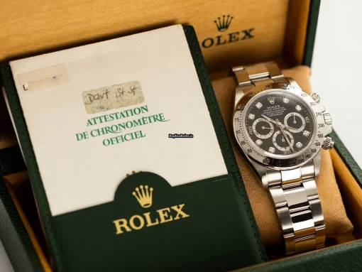 Awesome Replica Rolex Daytona 16520 Zenith Cosc Automatic Movement 40mm Steel Case Mens/unisex Watch - Image 8