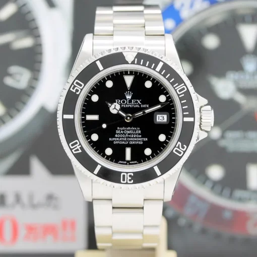 Lovely Replica Rolex Sea-dweller 4000 16600 Caliber 3135 Automatic Movement 40mm Steel Case Mens/unisex Watch - Image 6