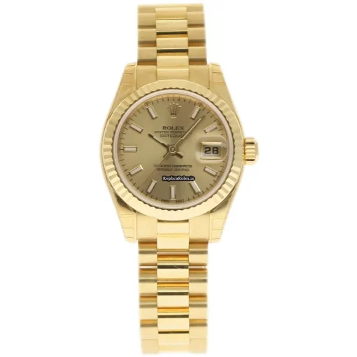 Wholesale Replica Rolex Lady-datejust 179178 Caliber 2235 Automatic Movement 26mm Yellow Gold Case Womens Watch - Image 2