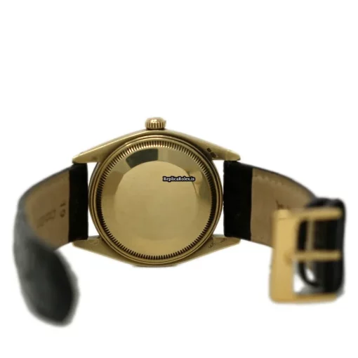 Neat Replica Rolex Oyster Perpetual Date 1503 Automatic Movement 34mm Yellow Gold Case Mens/unisex Watch - Image 4