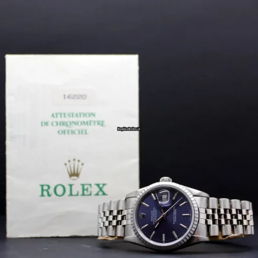 Suitable Fake Rolex Datejust 16220 Caliber 3135 Automatic Movement 36mm Steel Case Mens/unisex Watch - Image 3