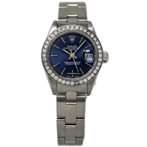 Luxury Replica Rolex Lady-datejust 69174 Automatic Movement 26mm Steel Case Womens Watch - Image 2