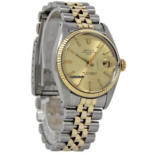 Nice Fake Rolex Oyster Perpetual Date 1505 Automatic Movement 34mm Steel Case Mens/unisex Watch - Image 5