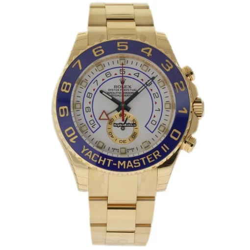 Superior Replica Rolex Yacht-master II 116688 Caliber 4161 Automatic Movement 44mm Yellow Gold Case Mens/unisex Watch - Image 2