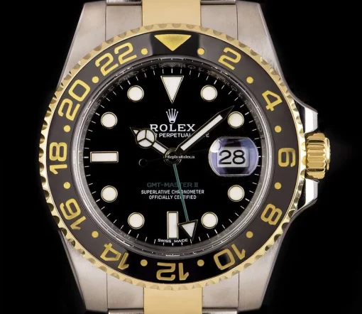 Terrific Replica Rolex Gmt-master II 116713ln Automatic Movement 40mm Gold/steel Case Mens/unisex Watch