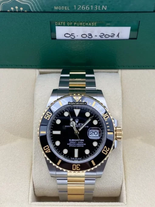 Wholesale Replica Rolex Submariner Date 126613ln Caliber 3235 Automatic Movement 41mm Gold/steel Case Mens/unisex Watch - Image 2