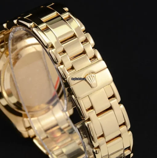 Inexpensive Copies Rolex Day-date 18948 Caliber 3155 Automatic Movement 39mm Yellow Gold Case Mens/unisex Watch - Image 8