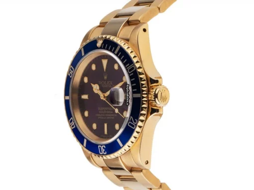 Pleasing Fakes Rolex Submariner Date 16618 Caliber 3135 Automatic Movement 40mm Yellow Gold Case Mens/unisex Watch - Image 2