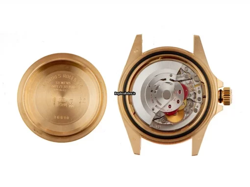 Pleasing Fakes Rolex Submariner Date 16618 Caliber 3135 Automatic Movement 40mm Yellow Gold Case Mens/unisex Watch - Image 6
