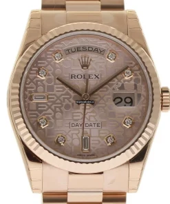 1:1 Fake Rolex Day-date 36 118235 Caliber 3155 Automatic Movement 36mm Rose Gold Case Mens/unisex Watch