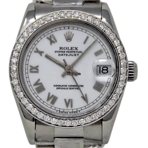 Quality Fake Rolex Lady-datejust 68240 Automatic Movement 31mm Steel Case Womens Watch