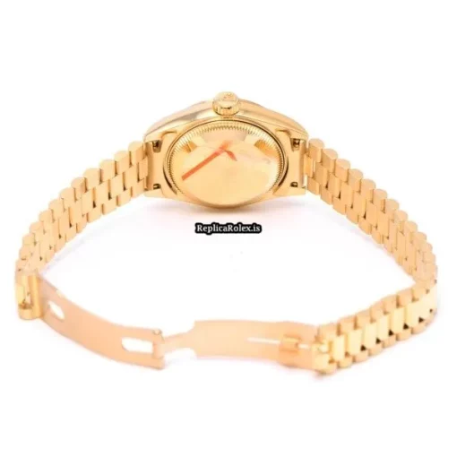 Inexpensive Fake Rolex Lady-datejust 69178g Automatic Movement 26mm Yellow Gold Case Womens Watch - Image 4