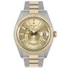 1:1 Fake Rolex Sky-dweller 326933 Automatic Movement 42mm Gold/steel Case Mens/unisex Watch