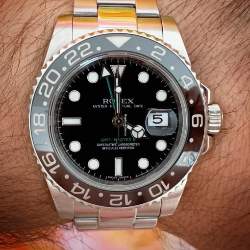 High Quality Fake Rolex Gmt-master II 116710ln Caliber 3186 Automatic Movement 40mm Steel Case Mens/unisex Watch