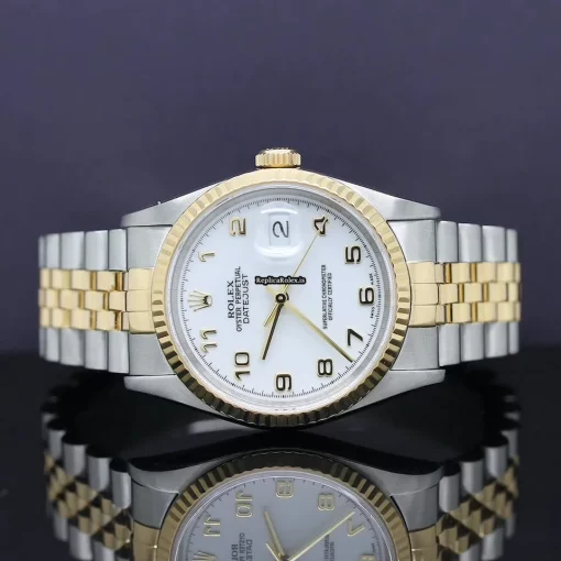 Terrific Clone Rolex Datejust 16233 Caliber 3135 Automatic Movement 36mm Gold/steel Case Mens/unisex Watch