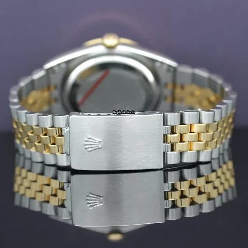 Terrific Clone Rolex Datejust 16233 Caliber 3135 Automatic Movement 36mm Gold/steel Case Mens/unisex Watch - Image 12
