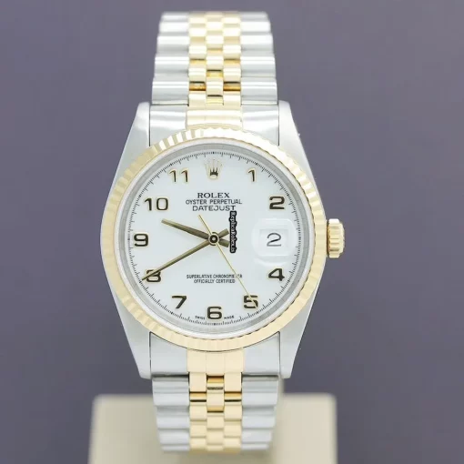 Terrific Clone Rolex Datejust 16233 Caliber 3135 Automatic Movement 36mm Gold/steel Case Mens/unisex Watch - Image 4