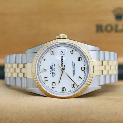 Terrific Clone Rolex Datejust 16233 Caliber 3135 Automatic Movement 36mm Gold/steel Case Mens/unisex Watch - Image 5