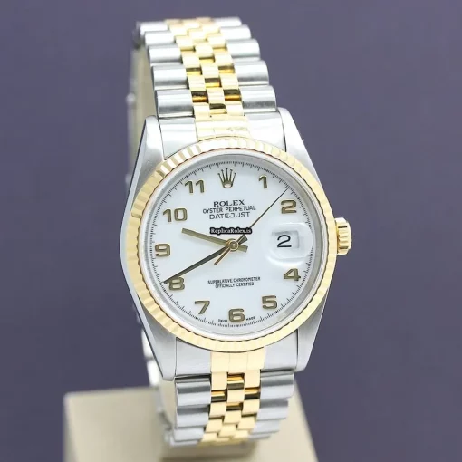 Terrific Clone Rolex Datejust 16233 Caliber 3135 Automatic Movement 36mm Gold/steel Case Mens/unisex Watch - Image 7