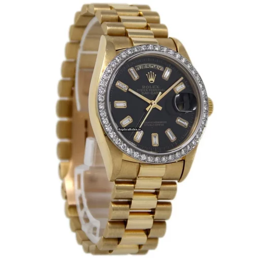 Great Fake Rolex Day-date 36 18038 Automatic Movement 36mm Yellow Gold Case Mens/unisex Watch - Image 5