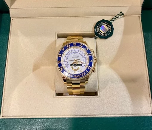 Amazing Fakes Rolex Yacht-master II 116688 Caliber 4161 Automatic Movement 44mm Yellow Gold Case Mens/unisex Watch