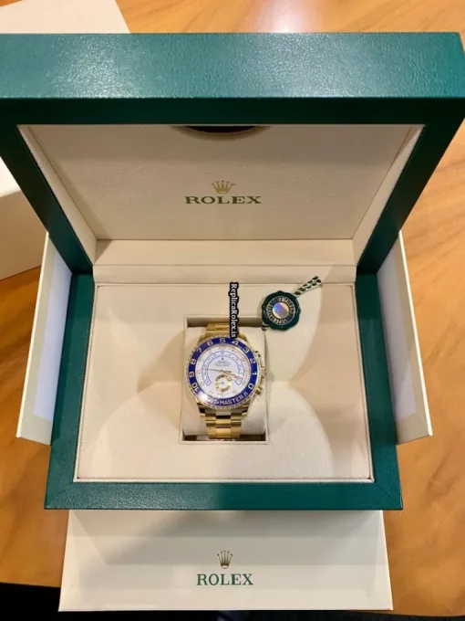 Amazing Fakes Rolex Yacht-master II 116688 Caliber 4161 Automatic Movement 44mm Yellow Gold Case Mens/unisex Watch - Image 2
