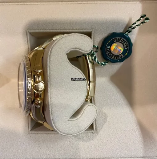 Amazing Fakes Rolex Yacht-master II 116688 Caliber 4161 Automatic Movement 44mm Yellow Gold Case Mens/unisex Watch - Image 3